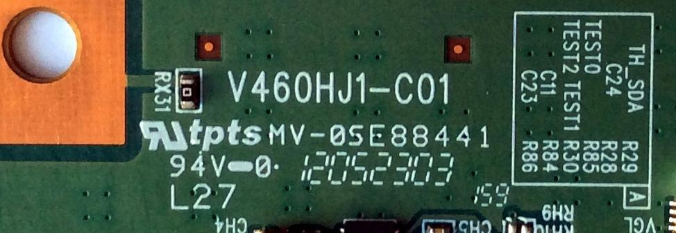 T-CON / APEX 35-D077762 / V460HJ1-C01 / E88441 / PANEL V460HJ1-PE1 / MODELOS LE4643T / ELEFT466 - Imagen 3