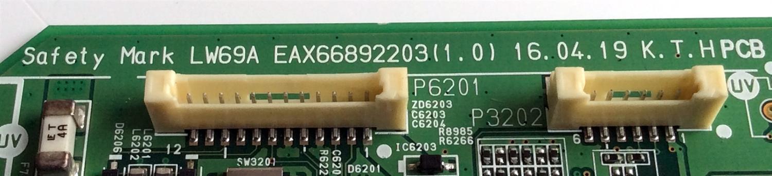 MAIN / LG EBT64338803 / EAX66892203 (1.0) / EAX66892203 / 63632601 / PANEL LD320DUE (FH)(B1) / MODELO 32SM5C-B - Imagen 2