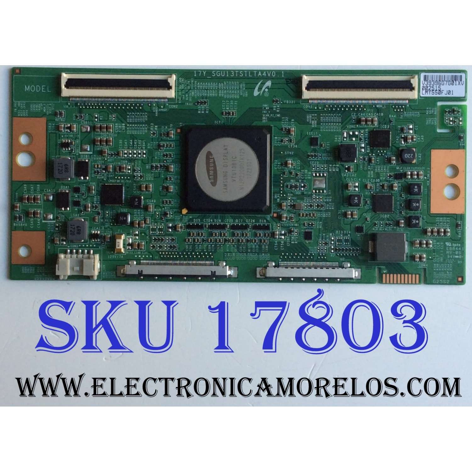 T-CON / SONY 1-897-094-11 / LJ94-39396G / 17Y_SGU13TSTLTA4V0.1 / PANEL / MODELO XBR-55X930E