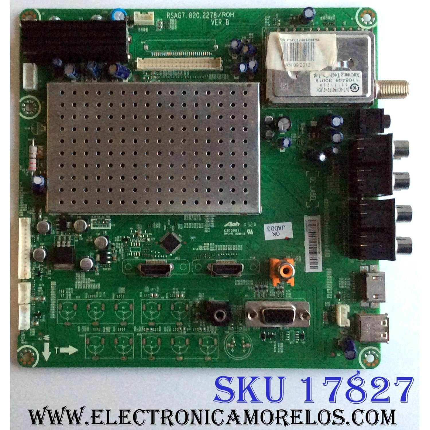 MAIN / HISENSE 154655 / RSAG7.820.2278/ROH / VER.B / LTDN42V77US(1) / E303981 / PANEL V420H-L06 / MODELO LTDN42V77US