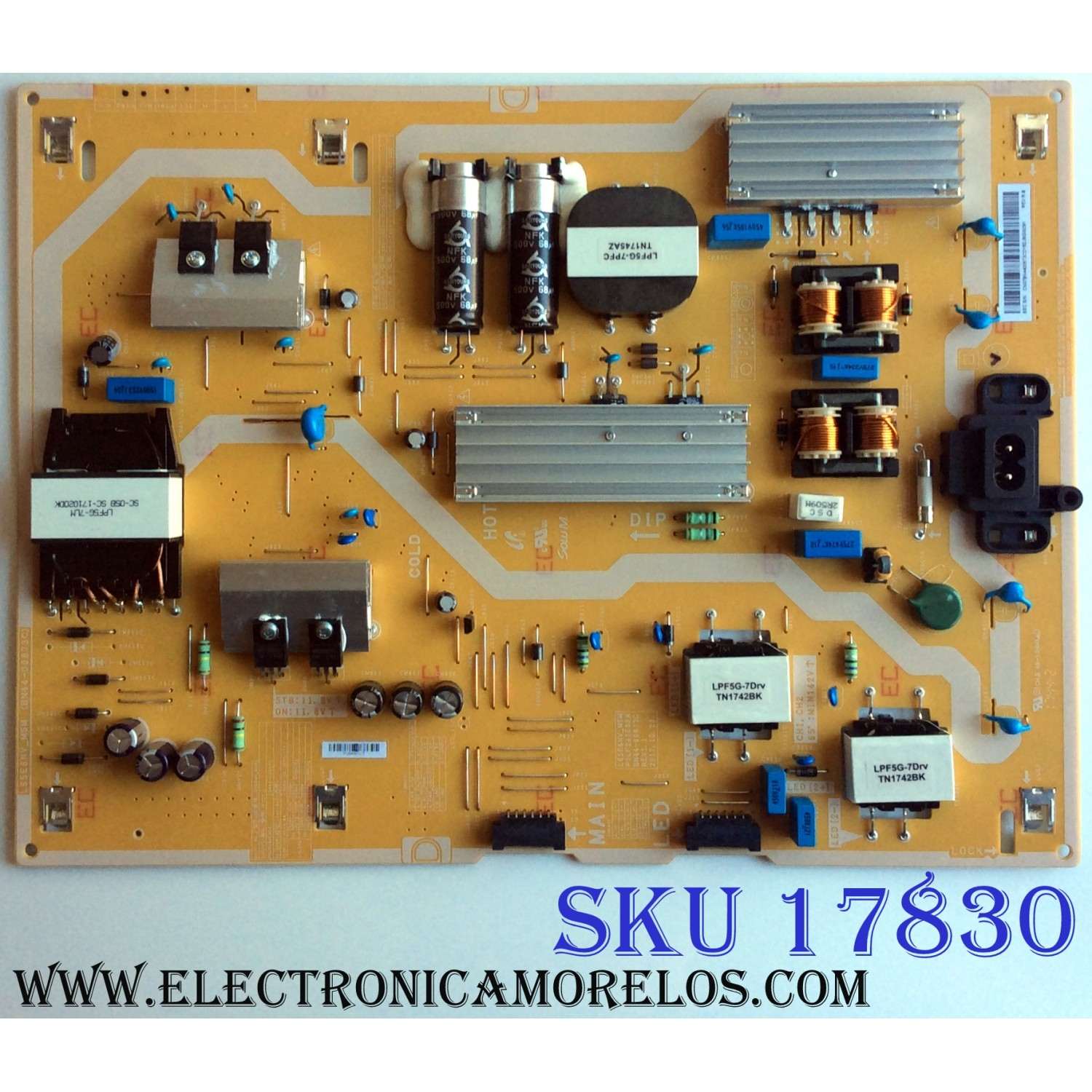 FUENTE DE PODER / SAMSUNG BN44-00873C / L65E6NV_MSM / PSLF241E09A / BN4400873C / PANEL CY-NM065HGXV1H / MODELOS UN65MU6290VXZA GA01 / UN65MU6290