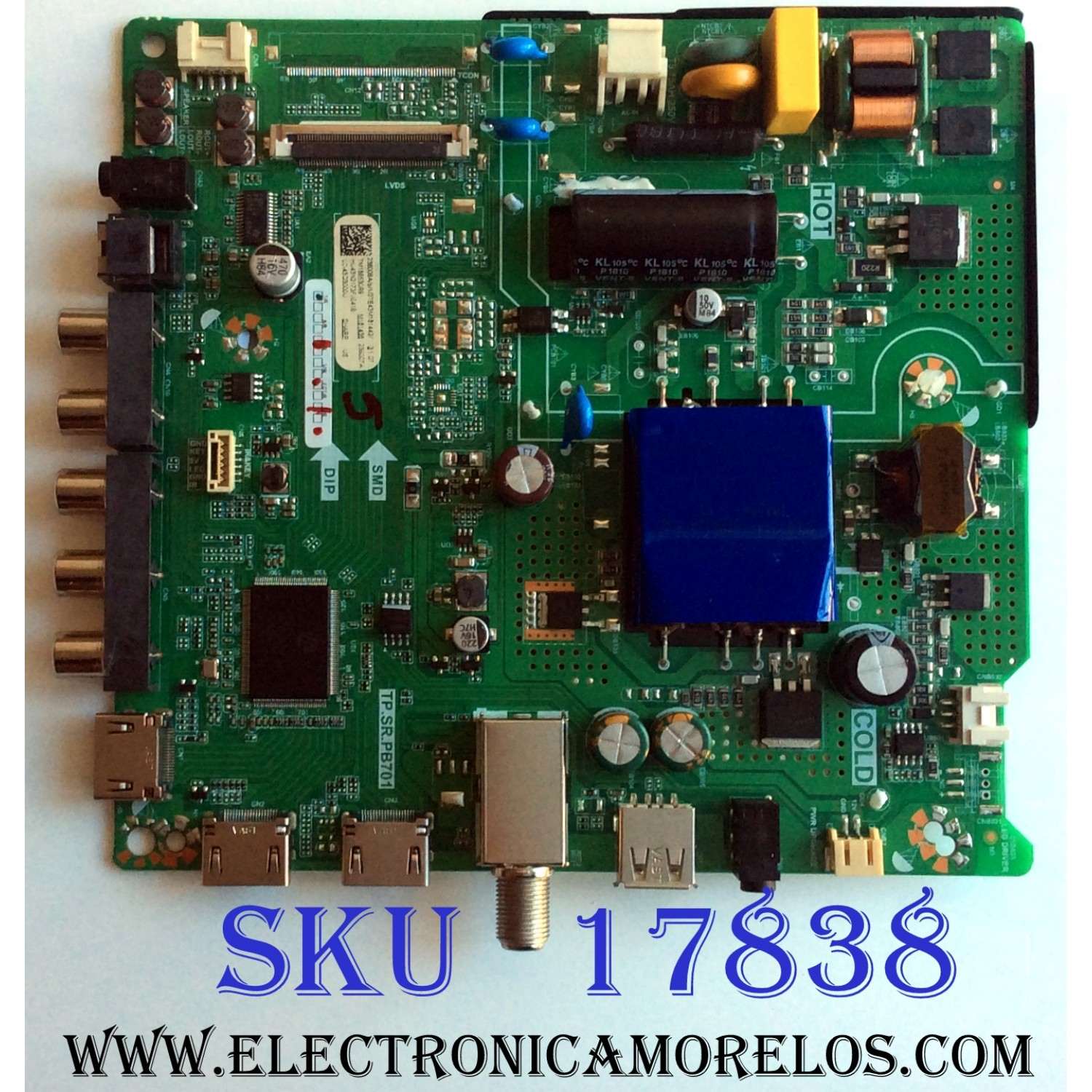 MAIN / FUENTE (COMBO) / SHARP 236008A / TP.SR.PB701 / 236007A / 236008 / 236007 / HU43N2173F / TM186530R9 / 3TE43M181442 / M181436 / PANEL JHD426N2F21-BKQL\S0\FM\ROH / 219243 / MODELO LC-43Q3000U R43M1815