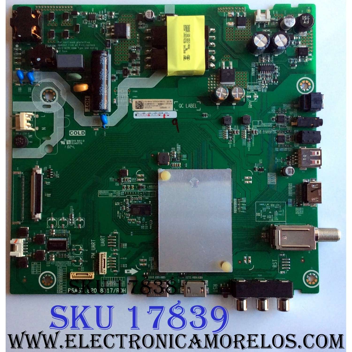 MAIN / FUENTE (COMBO) / HISENSE 233158A / RSAG7.820.8317/ROH / 233161A / 233158 / 233161 / HU40N2170MFWR / TM188730WG / 3TE40M182012 / PANEL JHD400N2F31-TXL2QL\S0\FM\ROH / 236022 / MODELO 40H4070E