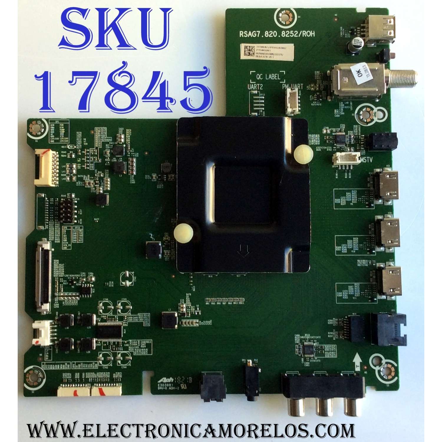 MAIN / HISENSE 237389 / RSAG7.820.8252/ROH / 231575 / HU50A6100UWR / 3TE50G182002 / ZTP1865G9E7 / MODELO ¨50¨