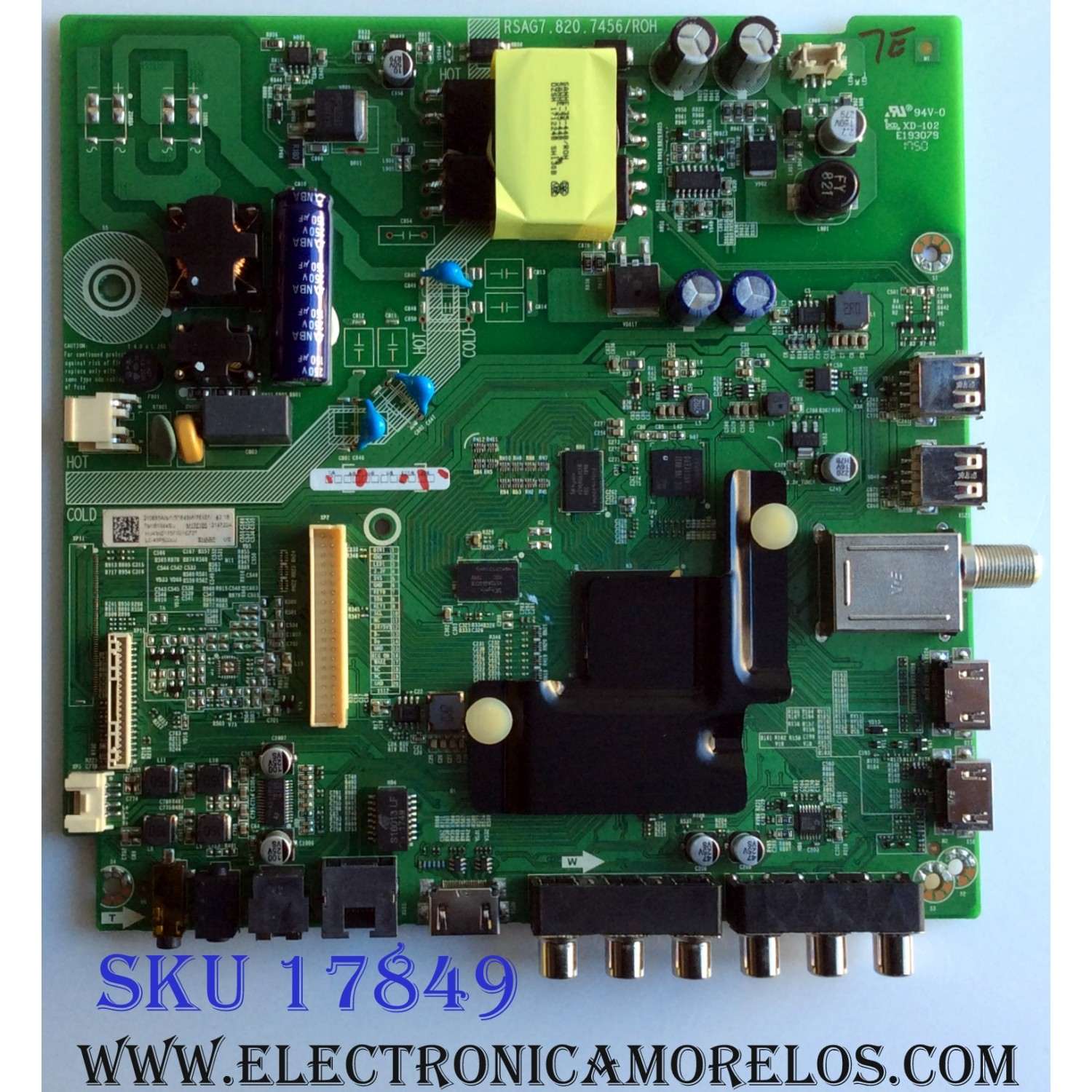 MAIN / FUENTE (COMBO) / SHARP 210693A / RSAG7.820.7456/ROH / 214722A / HU43N2178FW / 214722 / 210693 / 3TE43M175187 / TM181X44SU / M175185 / PANEL JHD426N2F21-K1QL\S0\GM\ROH MODELOS LC-43P5000U