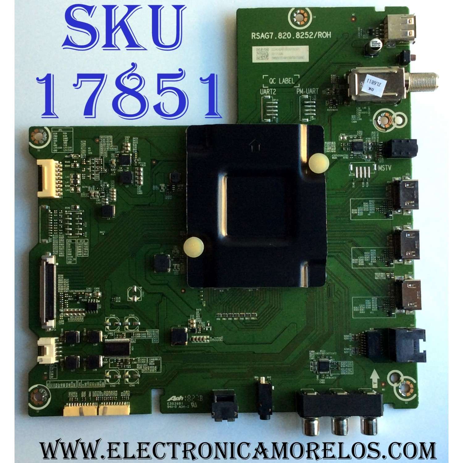 MAIN / HISENSE 239650 / RSAG7.820.8252/ROH / HU43A6100UWR / 3TE43M182699 / TX047R18840VD / PANEL JHD425S1U51-L2 / MODELO 43R6E