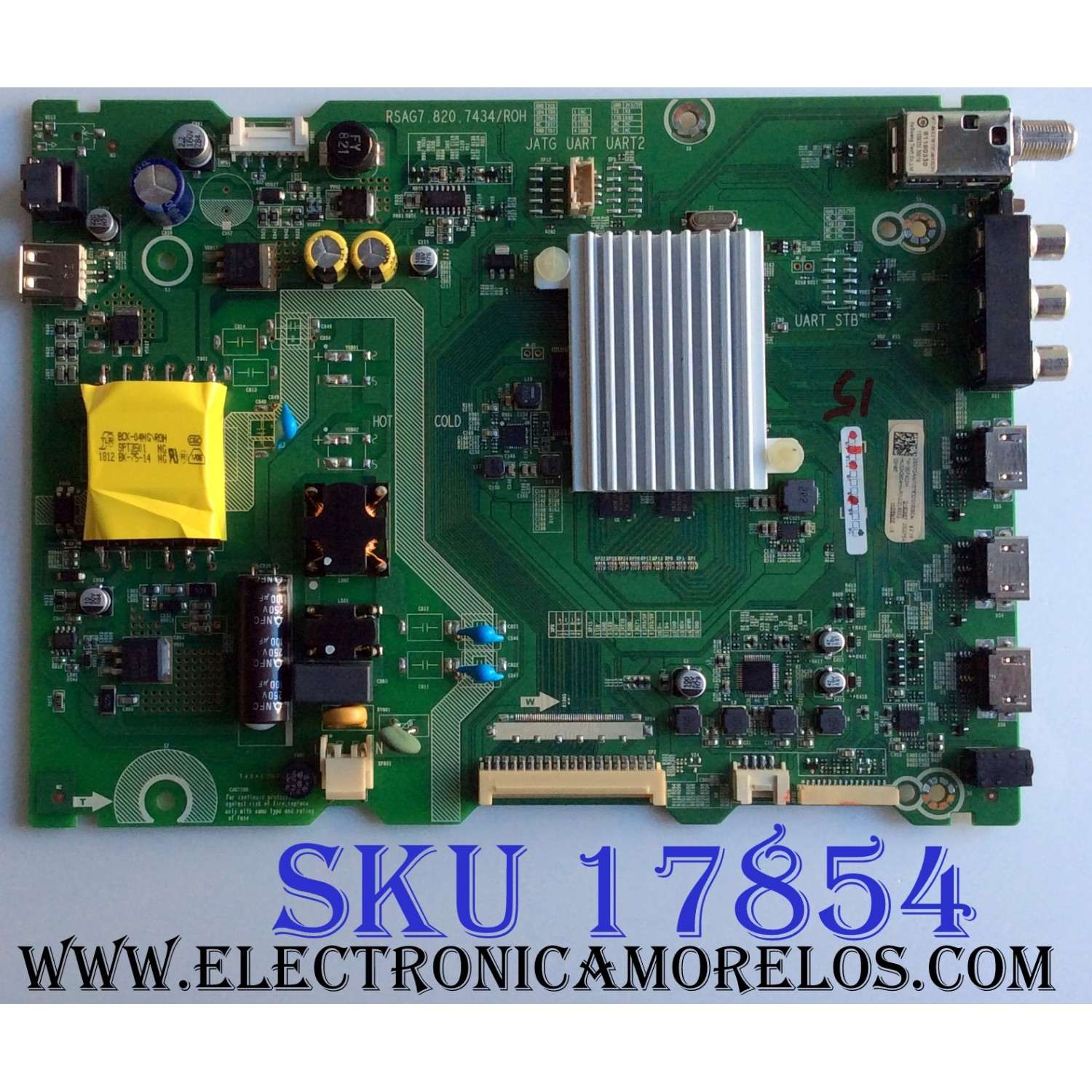 MAIN / FUENTE (COMBO) / HISENSE 230072 / RSAG7.820.7434/ROH / 230075 / HU32K2604HWR(1000) /3TE32G1809D4 / TM186F402M / G1809B7 / MODELO 32H4E