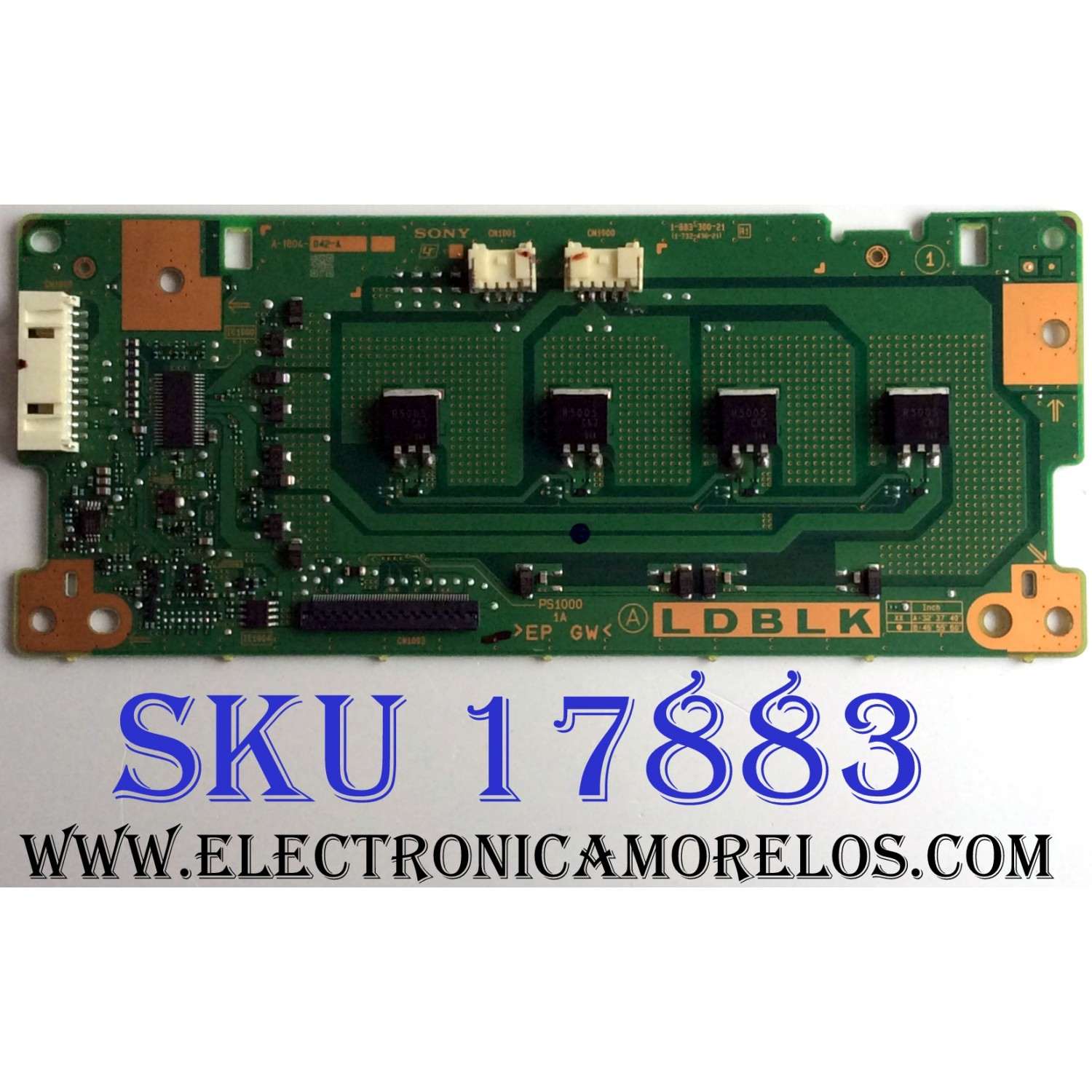TARJETA LDBLK / SONY A-1796-818-A / 1-883-300-21 / 1-732-438-21 / A1796818A / A-1804-042-A / MODELO KDL-32EX720