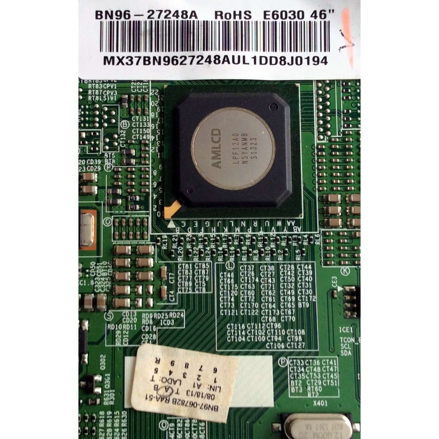 T-CON / SAMSUNG BN96-27248A / BN41-01892A / BN97-06782B / PANEL LTJ460HW10-V / MODELOS UE46EH6030 / UA46EH6030RXTW / UE46EH6035 / UE46EH6030 / UE46EH6037 / UA46EH6030RXUUNM / UN46FH6030FXZA / UA46EH6030 / UN46FH6030 / UA46EH6030 / UN46EH6030 / UN46EH6030 - Imagen 3