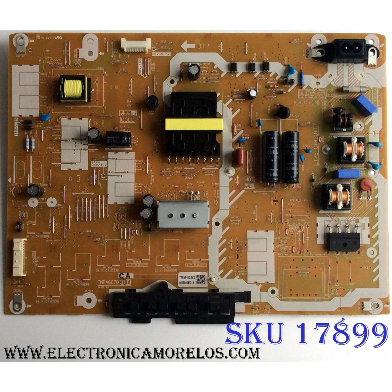 FUENTE DE PODER / PANASONIC TNPA6070CA / TNPA6070 / TNPA6070 1 P / TZRNP11CSVX / PANEL V400HJ6-LE8 REV.F4 / MODELO TC-40C5600X