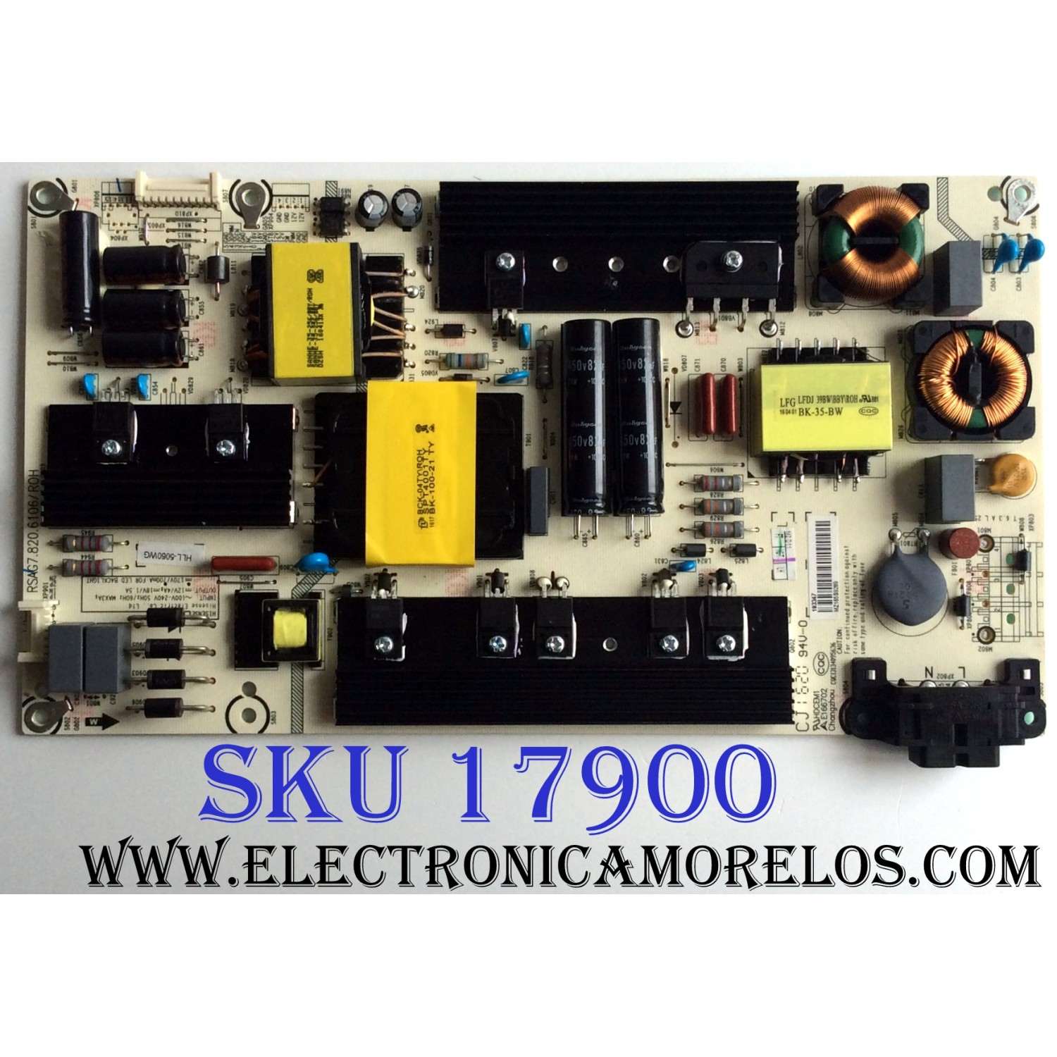 FUENTE DE PODER / INSIGNIA 193347 / RSAG7.820.6106/ROH / HLL-5060WG / E166702 / CQC13134095636 / PANEL HD550DF-B52(020)\S6\GM\ROH / MODELOS NS-55D510NA17 / NS-55D510NA17 REV.A / NS-55D510NA17 REV.B