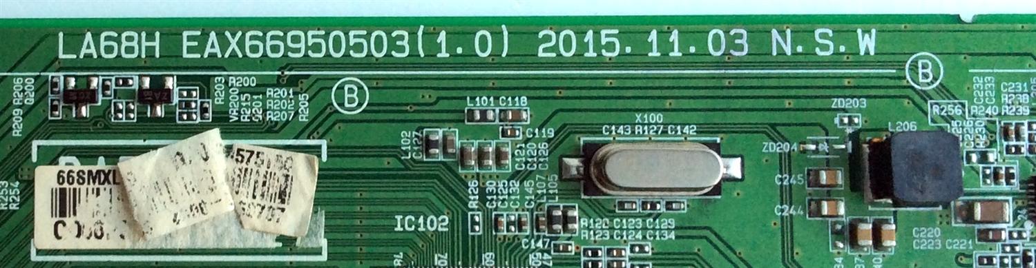 MAIN / LG EBU63575150 / EAX66950503 (1.0) / EAX66950503 / 63575150 / PANEL NC400DUE / MODELOS 40LH5300-UA.AUSJLJM / 40LH5300 - Imagen 2