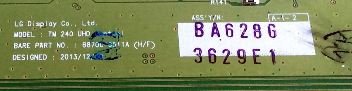T-CON / LG 6871L-3629E / 6870C-0511A / 3629E / PANEL LC650EQF (FG)(M1) / MODELOS 65UB9200-UC / 65UB9500-UA / 65UB9200-UC.AUSWLJR / 65UB9300-UA.AUSWLJR  - Imagen 2