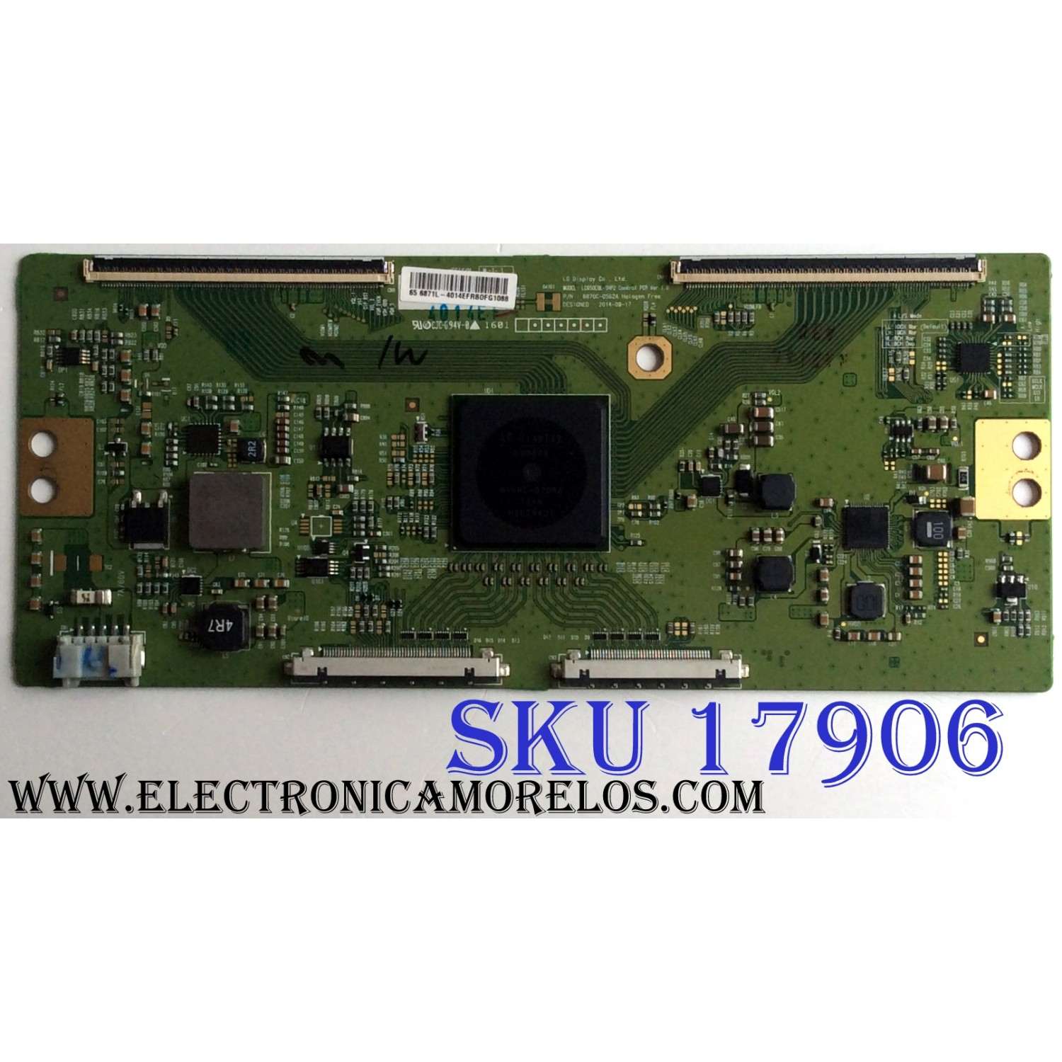 T-CON / SONY 6871L-4014E / 6870C-0562A / 4014E / PANEL SYV6542 / MODELO XBR-65X810C