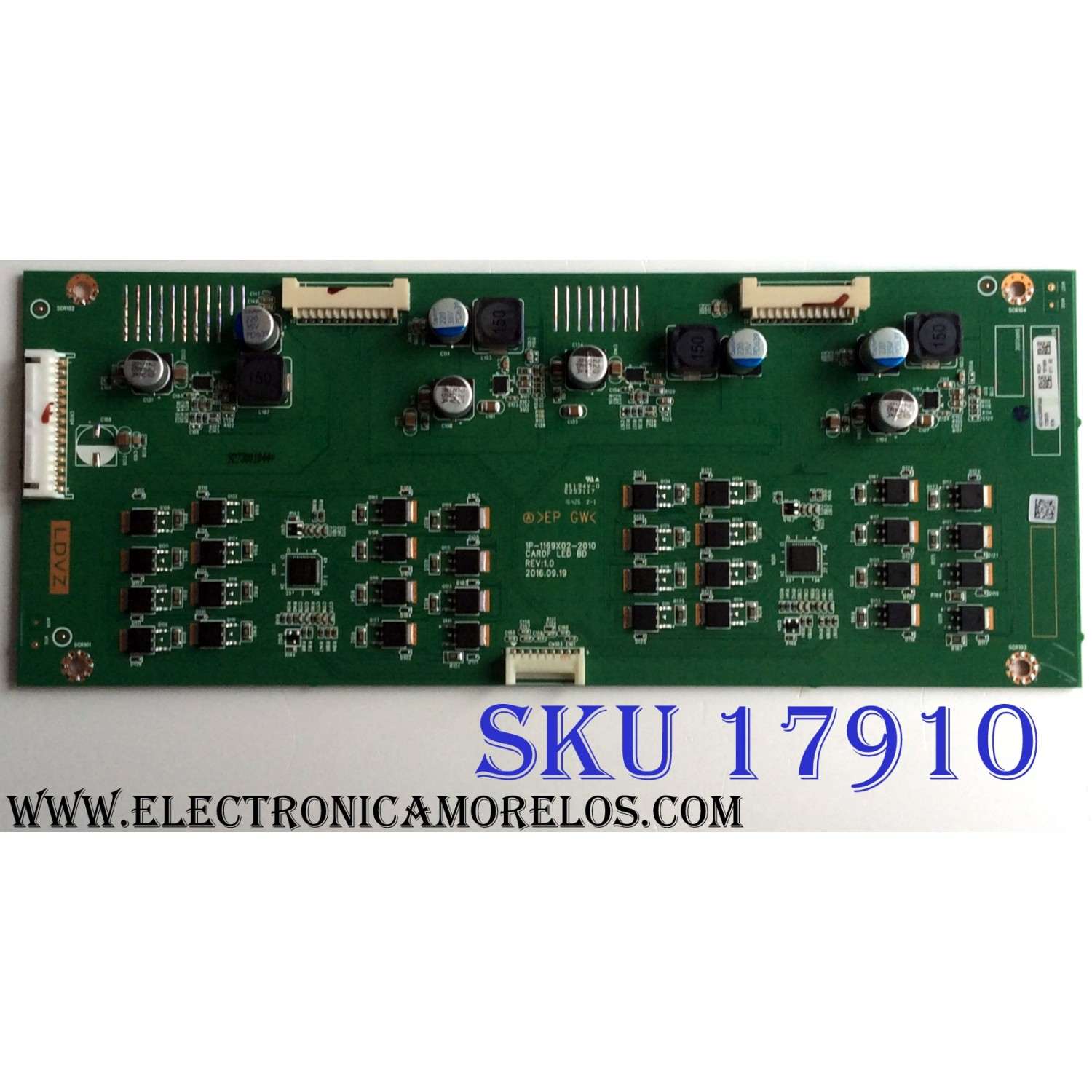LED DRIVER / VIZIO 0570CAR0F000 / 1P-1169X02-2010 / 0570CAR0F000 662A / REV:1.0 / E253117 / PANEL S700FUA.4 / MODELO M70-E3 LFTRHZAT