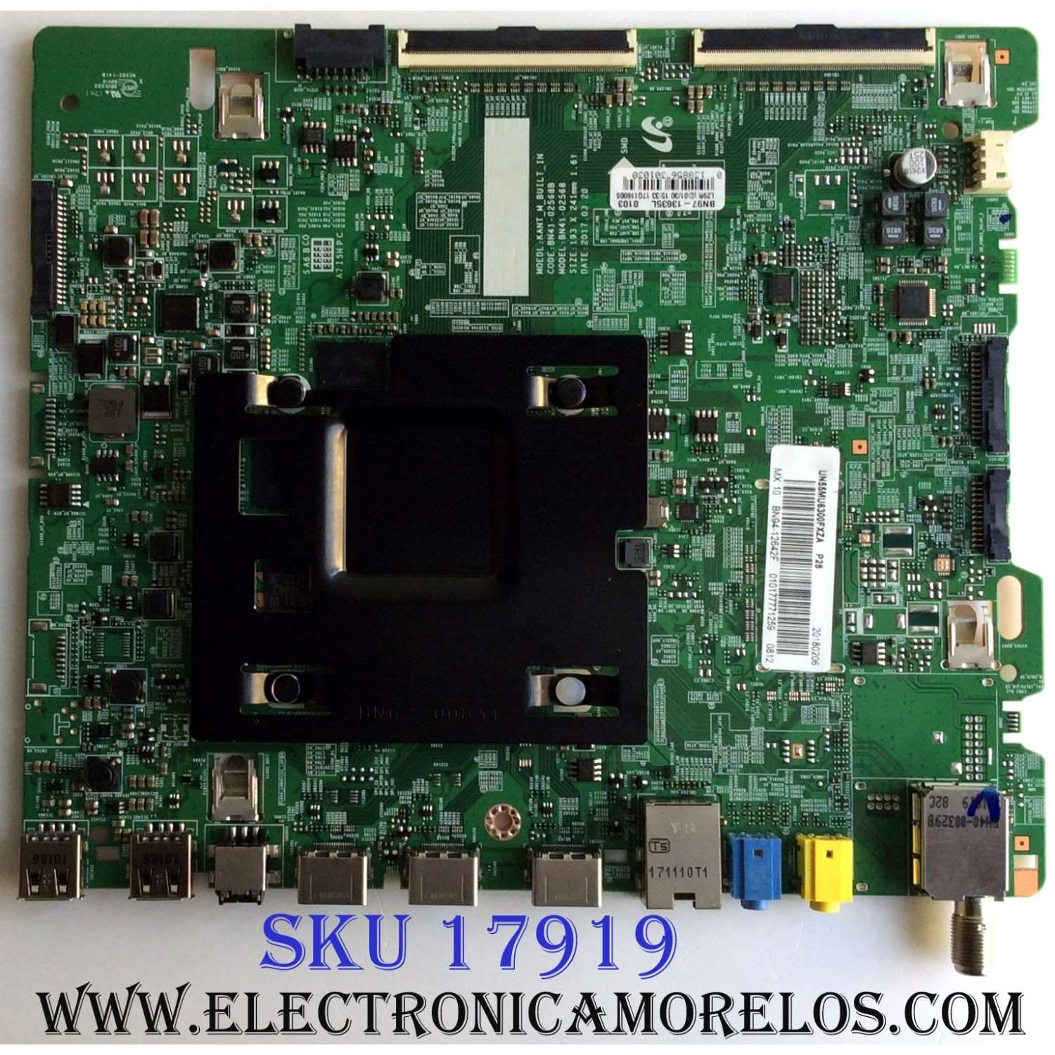 MAIN / SAMSUNG BN94-12642F / BN41-02568B / BN97-13635L / PANEL CY-GM055HGHV4H / MODELOS UN55MU6300FXZA CC12 / UN55MU6300F / UN55MU6300FXZA CA06 