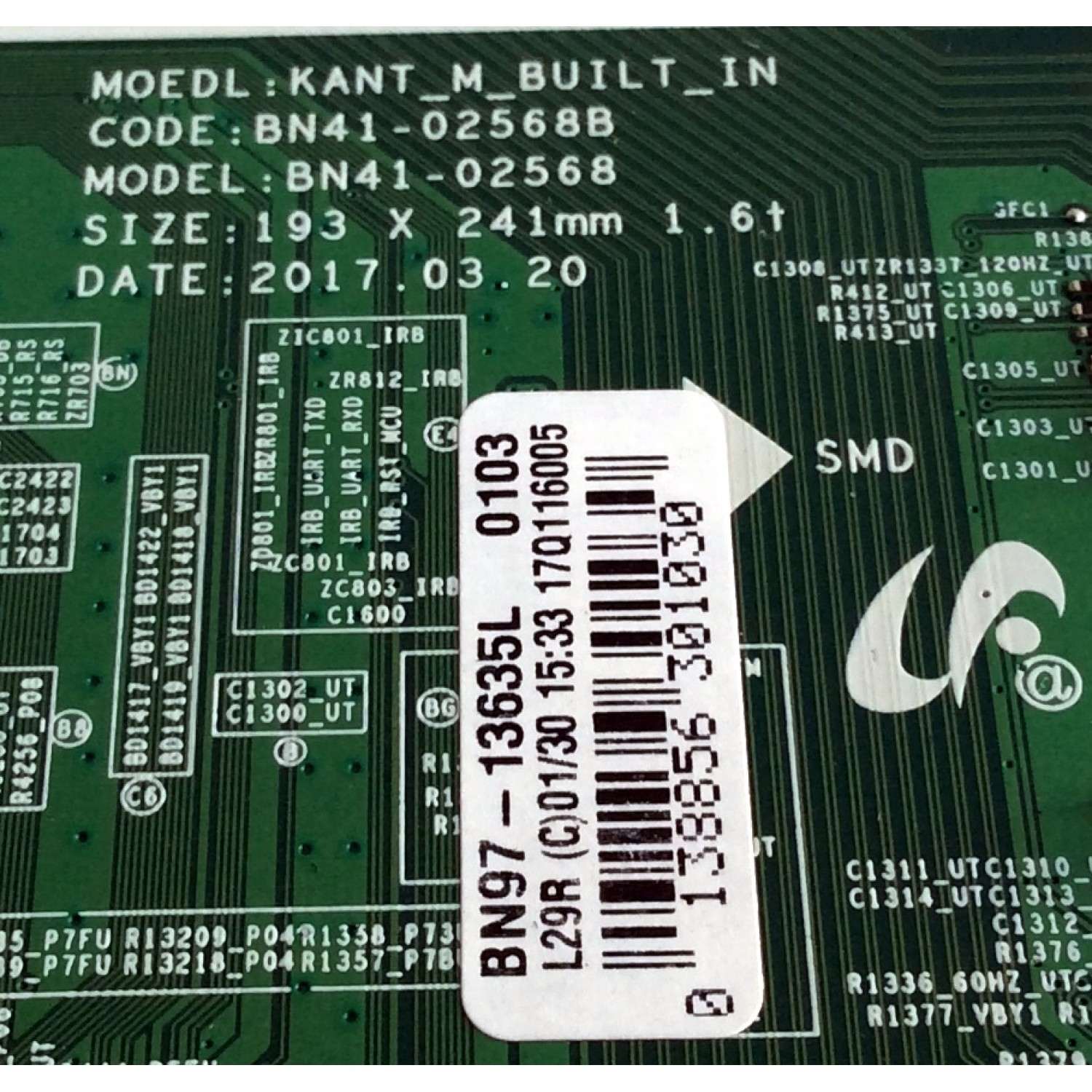 MAIN / SAMSUNG BN94-12642F / BN41-02568B / BN97-13635L / PANEL CY-GM055HGHV4H / MODELOS UN55MU6300FXZA CC12 / UN55MU6300F / UN55MU6300FXZA CA06  - Imagen 2