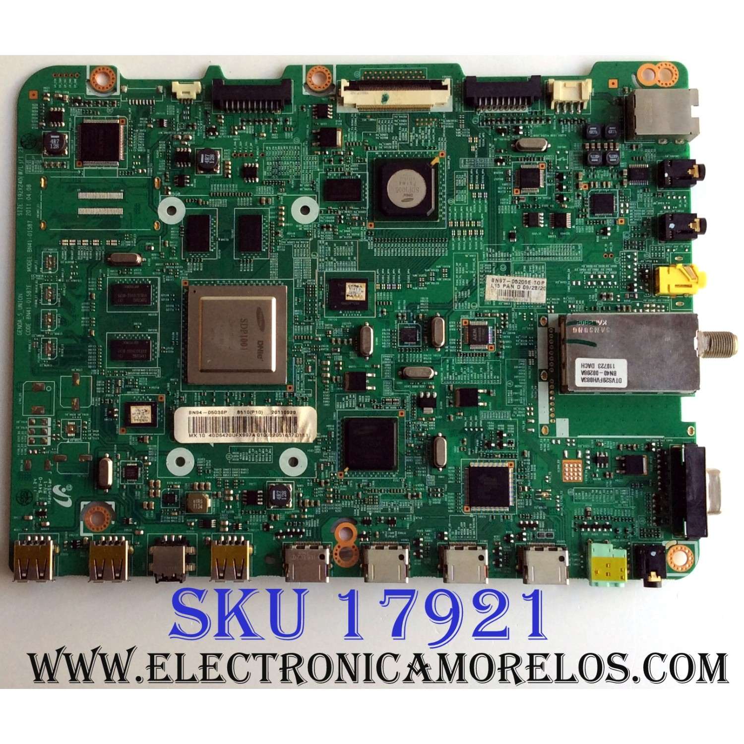 MAIN / SAMSUNG BN94-05038P / BN41-01587E / BN97-05205E / PANEL LD400CSC-C1 DD01 / MODELOS UN40D6420UFXZA CN01 / UN40D6420UFXZA