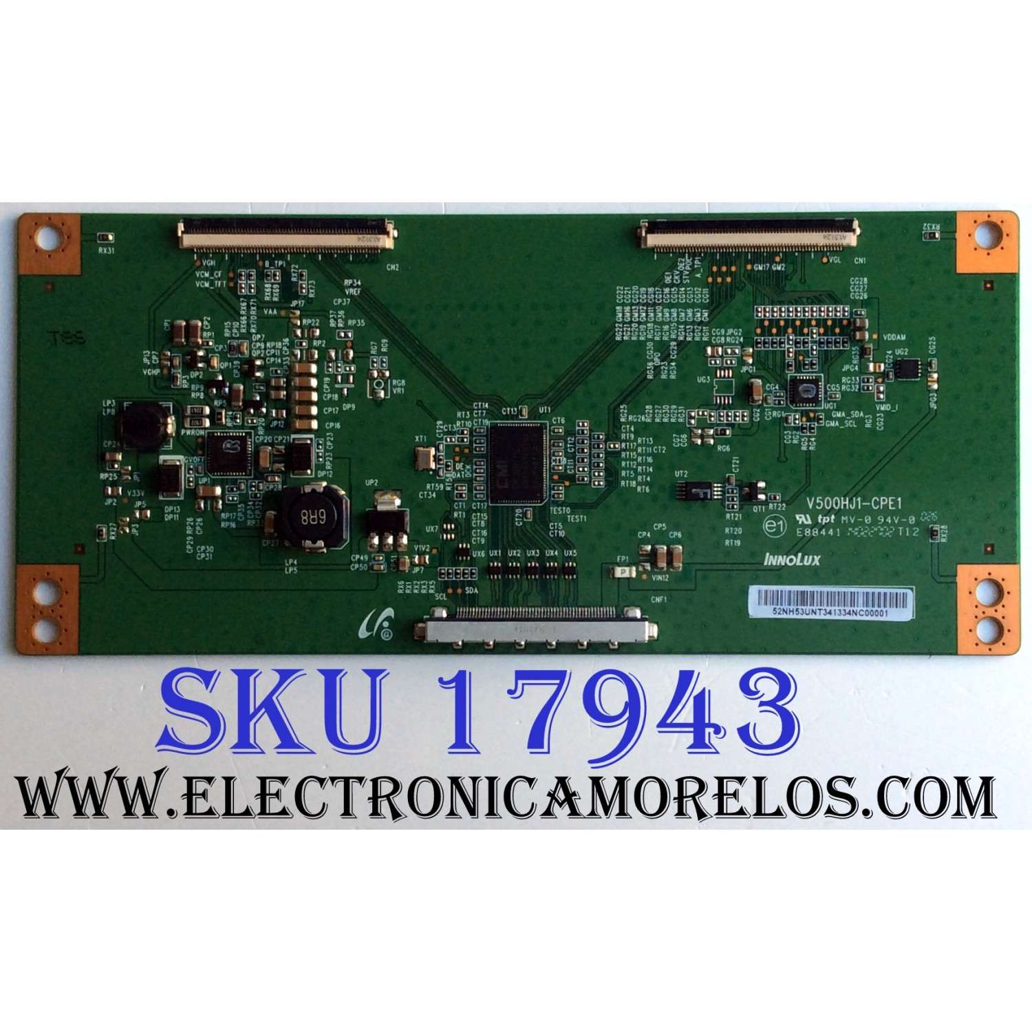 T-CON  LG / 50LB5900-UV / V500HJ1-CPE1 / E88441 / 52NH53UNT34 / PANEL NC500DUN-VXBP2 / MODELOS 50LB5900-UV.BUSJLJR / 50LB5900 / 50LB6300-US.BUSJLJR