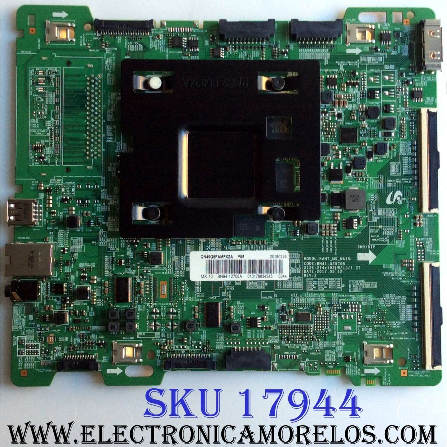 MAIN / SAMSUNG BN94-12708A / BN41-02570B / BN97-13726A / PANEL CY-QM049HLLV1H KW09 / 49A6AU0QM / MODELOS QN49Q6FA / QN49Q6FAMFXZA FA01