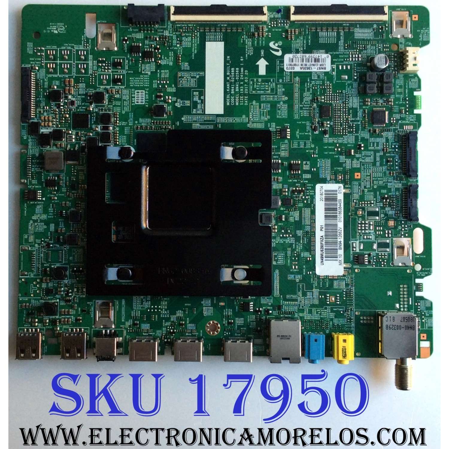 MAIN / SAMSUNG BN94-12662V / BN41-02568B / BN97-13635A / PANEL CY-GM049HGLV8H / MODELOS UN49MU6290FXZA FB02 / UN49MU6290F