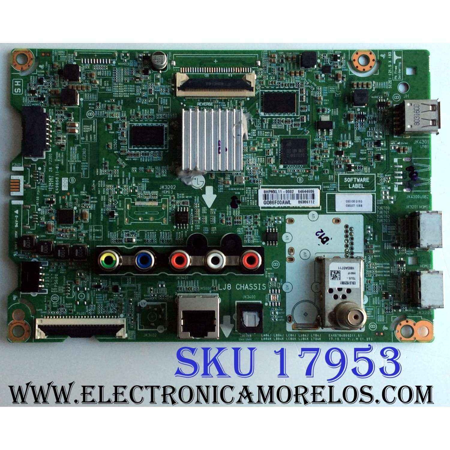 MAIN / LG EBU64644606 / EAX67848002 (1.0) / EAX67848002 / 64644606/ PANEL NC430DUE-AAFX1 / DISPLAY LC430DUY(SH)(A3) / MODELOS 43LK5700PUA.AUSWLJM /43LK5700PUA
