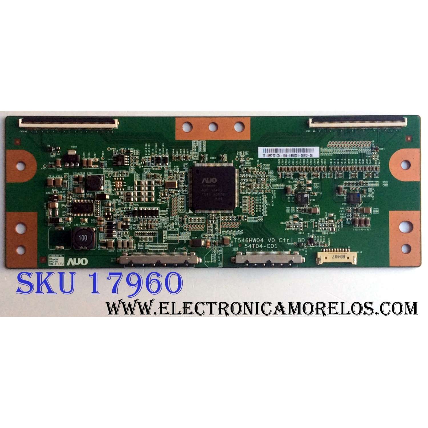T-CON / VIZIO 55.57T01.C04 / T546HW04 V0 / 54T04-C01 / 5557T01C04 / PANEL T576DC01 V.1 / MODELOS XVT3D580CM LTMAKFAN / XVT3D580CM 