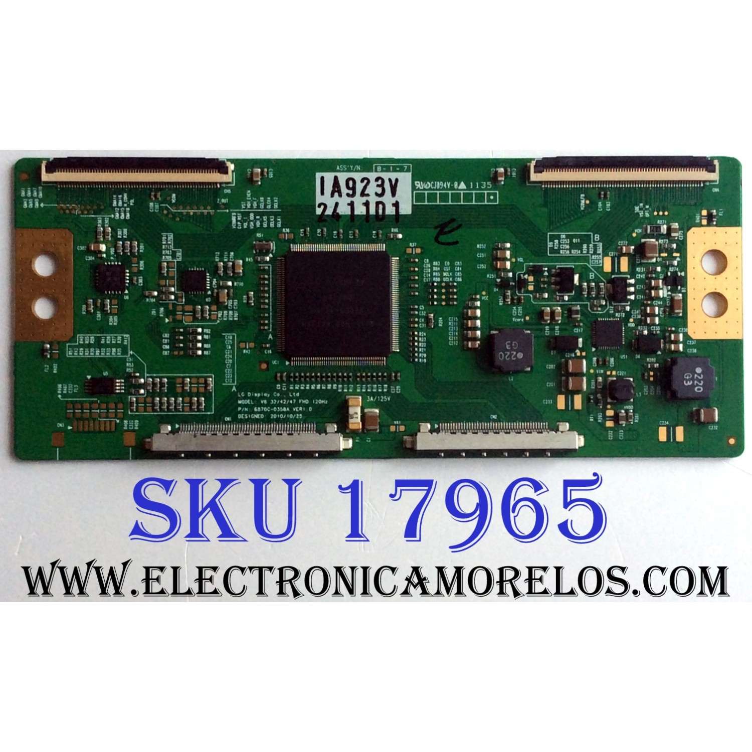 T-CON / LG 6871L-2411D / 6871C-0358A / 2411D / SUSTITUTAS 6871L-2411A / 6871L-2789A / 6871L-2667A / 6871L-2573A / 6871L-2411C / 6871L-2693A / 6871L-2411B / 6871L-2554A / PANEL LC470EUF (SD)(P1) / MODELOS 47LW5700-UE / 47LW5300-UC / 47LW5700-UE.AUSZLHR