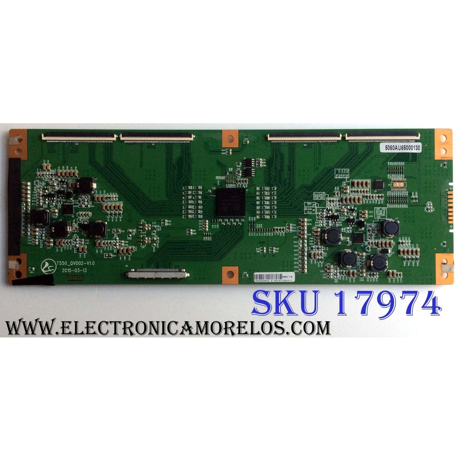 T-CON / HITACHI 5060AU65000130 / T550_QVD02-V1.0 / PANEL`S T650QVR01.5 / T650QVN02.0 / MODELO LE65K6R9