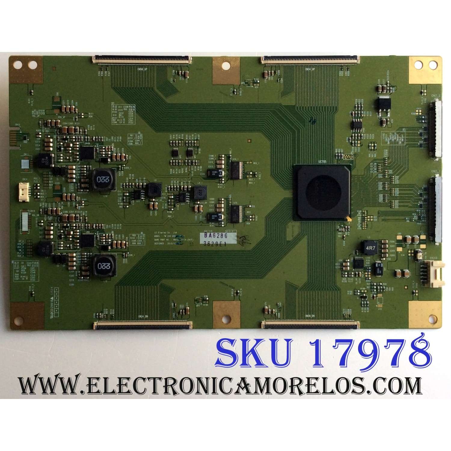 T-CON / LG 6871L-3629E / 6870C-0511A / 3629E / PANEL LC650EQF (FG)(M1) / MODELOS 65UB9200-UC / 65UB9500-UA / 65UB9200-UC.AUSWLJR / 65UB9300-UA.AUSWLJR 