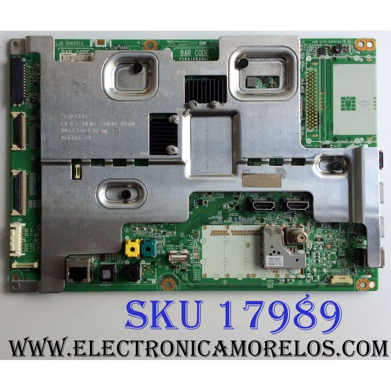 MAIN / LG EBT64292511 / EAX66886304 (1.0) / 63627810 / 64292511 / PANEL LC550AQD (EK)(A4) / LC550AQD (GJ) (A6) / MODELOS OLED55B6P-U.AUSZLH / OLED55B6P