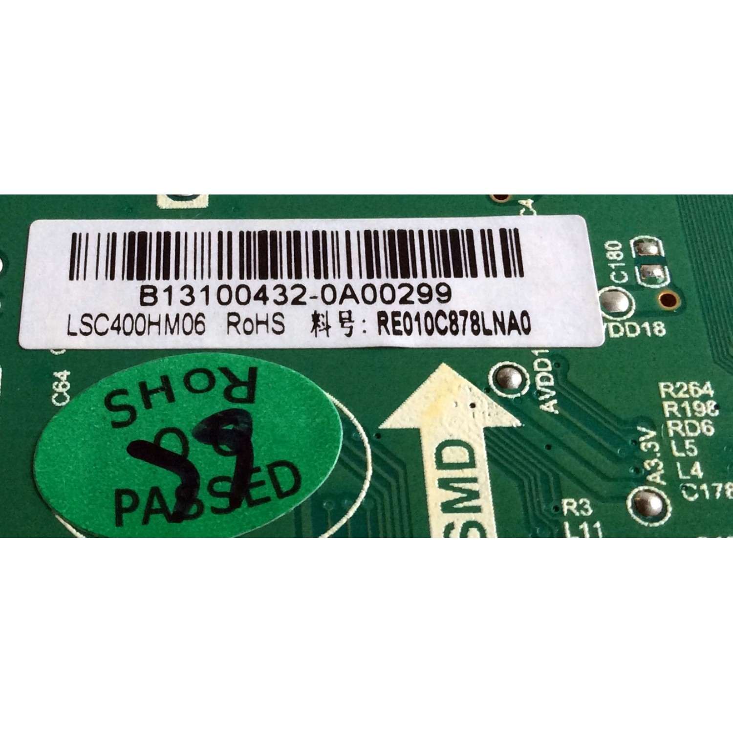 MAIN / RCA 40RE010C878LNA0-A1 / T.RSC8.78 / T.RSC8.78.A12327 / 20130923193025 / B13100432 / DISPLAY	LSC400HM06-802 / PANEL`S LSC400HM06-12V / LSC400HM06-T / MODELO LED40C45RQ - Imagen 2