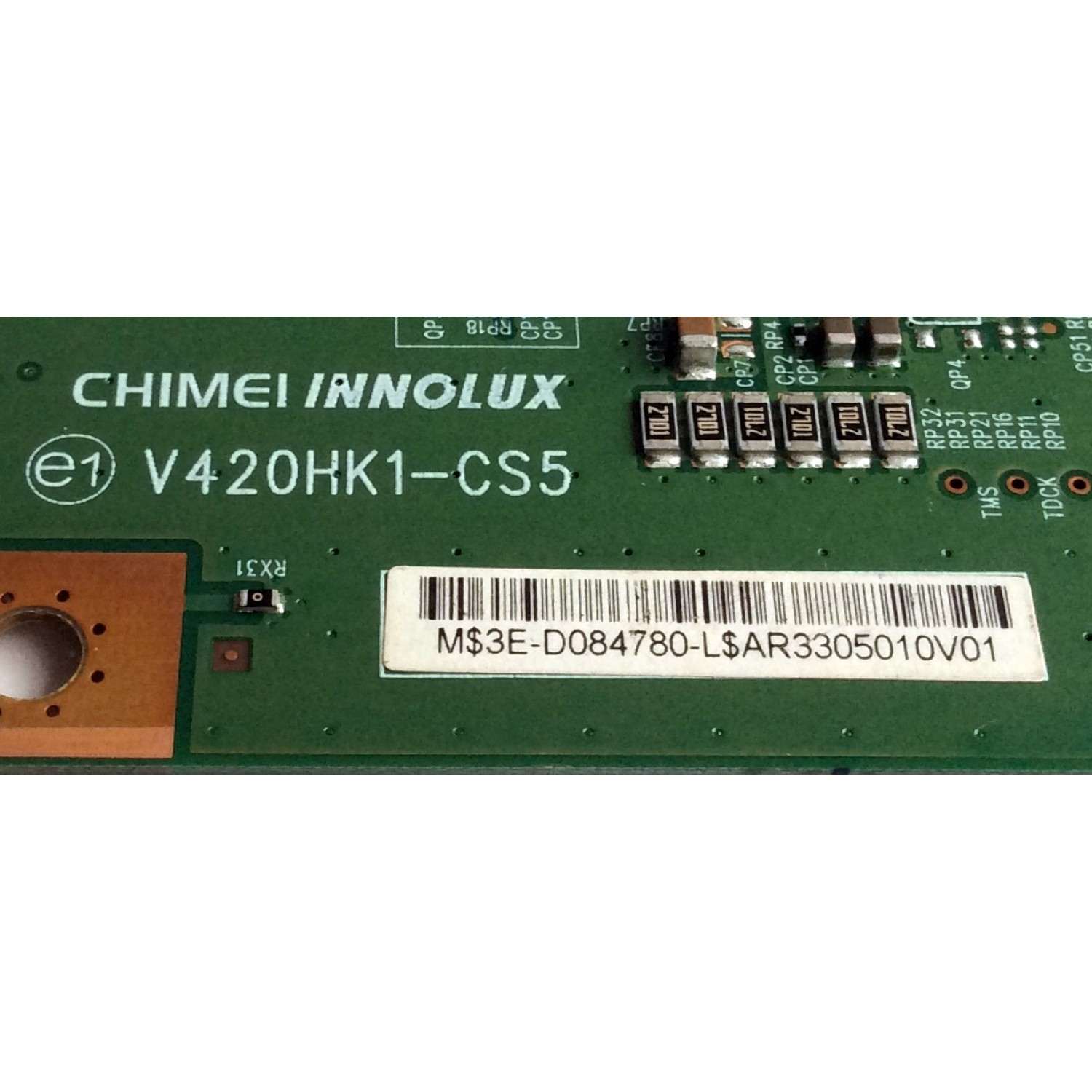 T-CON / TOSHIBA 3E-D084780 / V420HK1-CS5 / E222034 / PANEL`S V580HK1-LS6 REV.C2 / V580HK1-LKS REV.C1 / MODELO 58L7350U - Imagen 2