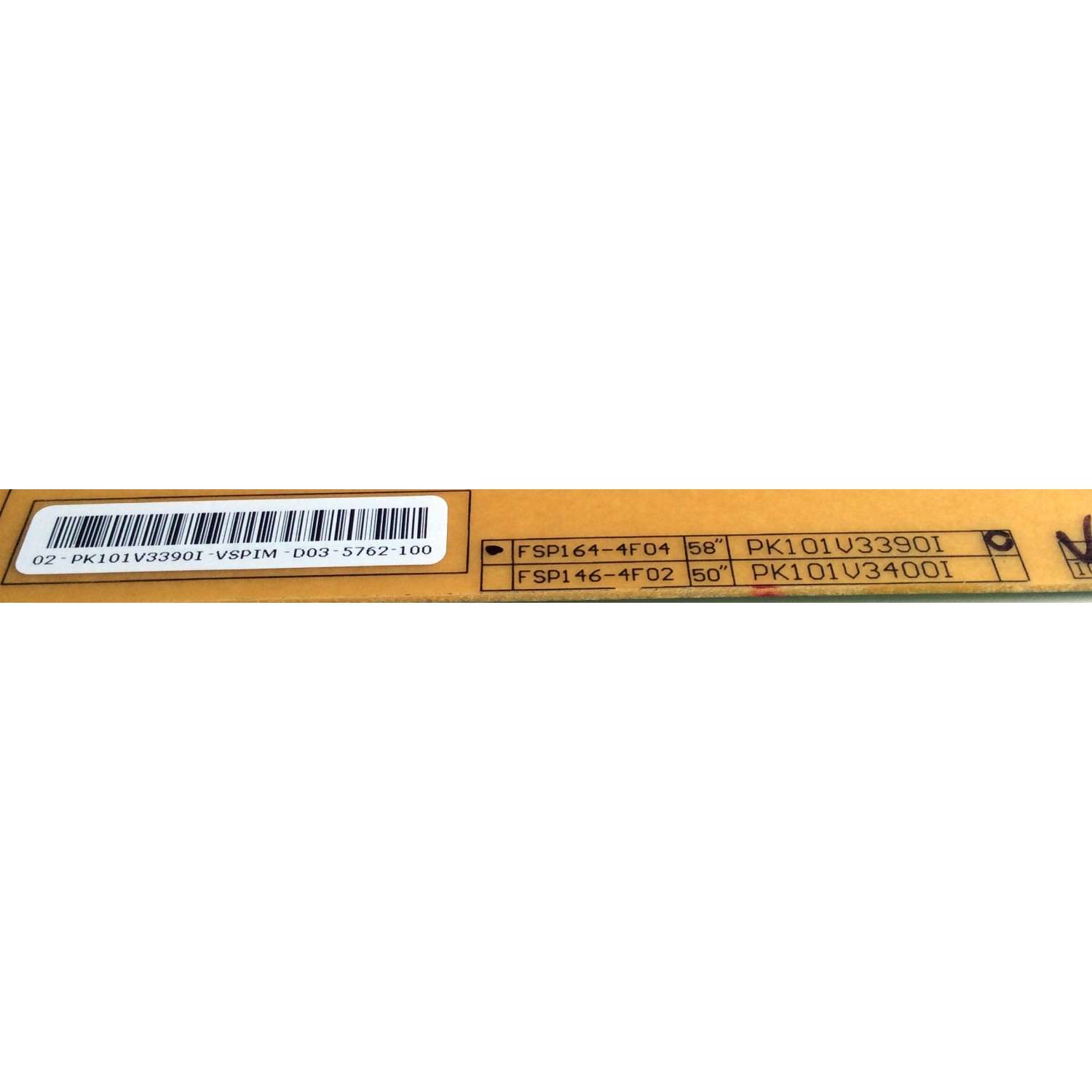 FUENTE DE PODER / TOSHIBA 75033514 / FSP164-4F04 / PK101V3390I / 3BS0335513GP / E186016 / PANEL`S V580HK1-LS6 REV.C2 / V580HK1-LKS REV.C1 / MODELO 58L7350U / 58L7300U - Imagen 2