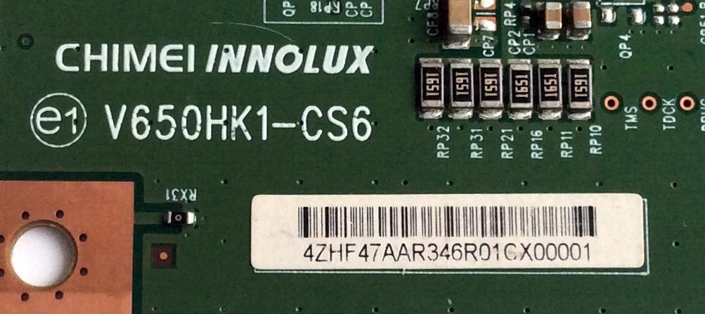T-CON / LG 4Z.HF47.AAR / 4ZHF47AAR / V650HK1-CS6 / 4ZHF47AAR346R01CX00001 / PANEL´S V650HP1-LS6 Rev.E2 / V650HP1-LS6 Rev.E1 / MODELOS 65LB5200-UA / 65LB5200-UA.CUSJLH / DP65E34 P65E34-00 - Imagen 2