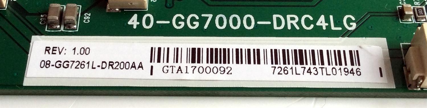 LED DRIVER / TCL 08-GG7261L-DR200AA / 40-GG7000-DRC4LG / V8-ST10K02-LC1V004 / E248779 / JS2170714B244 / H07804PNC18A1 / GTA1700092 / MODELO 55P605 - Imagen 3