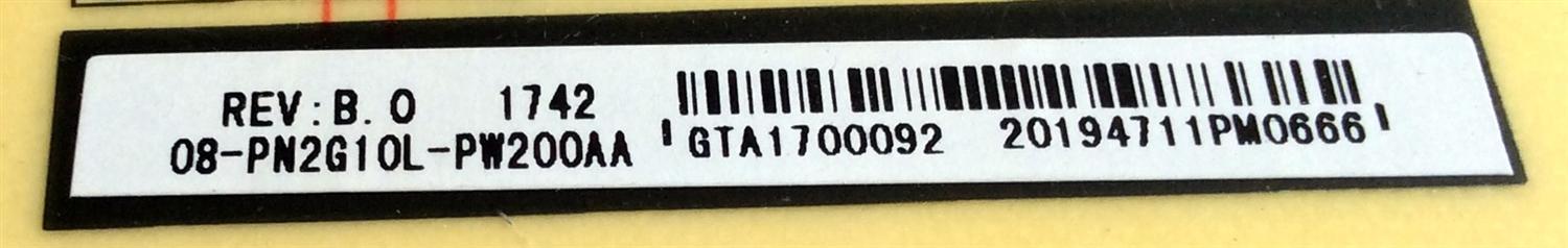 FUENTE DE PODER / TCL 08-PN2G10L-PW200AA / 40-PN2G1L-PWB1GG / E56334 / MODELO 55P605 - Imagen 3