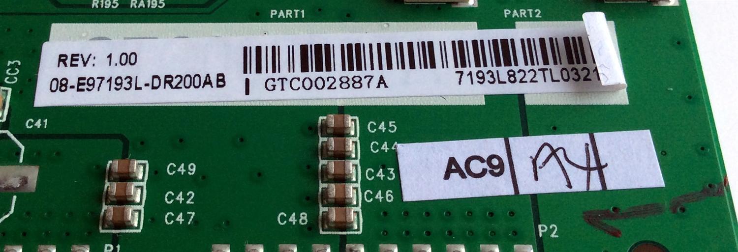 LED DRIVER PARA TV TCL / NUMERO DE PARTE 08-E97193L-DR200AB / 40-E97000-DRA4LG / V8-ST10K05-LC1V004 / J20190117133 / H07804PNE39B1 / DDC7 / PANEL LVU550NDBL SD9W00 / MODELOS 55R613 / 55R615 - Imagen 3