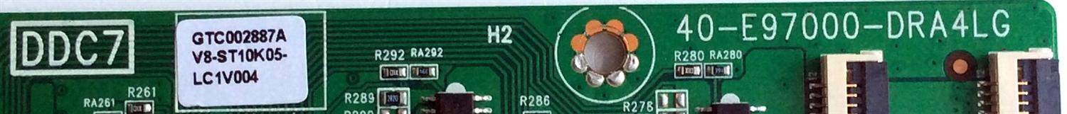 LED DRIVER PARA TV TCL / NUMERO DE PARTE 08-E97193L-DR200AB / 40-E97000-DRA4LG / V8-ST10K05-LC1V004 / J20190117133 / H07804PNE39B1 / DDC7 / PANEL LVU550NDBL SD9W00 / MODELOS 55R613 / 55R615 - Imagen 2