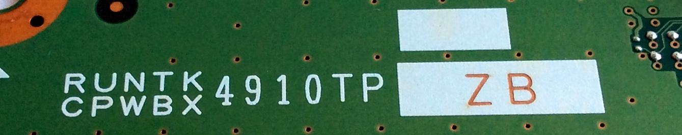 T-CON / SHARP RUNTK4910TPZB / CPWBX4910TPZB / XF778WJN2 / KF778 / QKITPF778WJN2 / QPWBXF778WJN2 / PANEL`S LK520D3GW80A / LK520D3GW80A / MODELO LC-52LE830U - Imagen 3