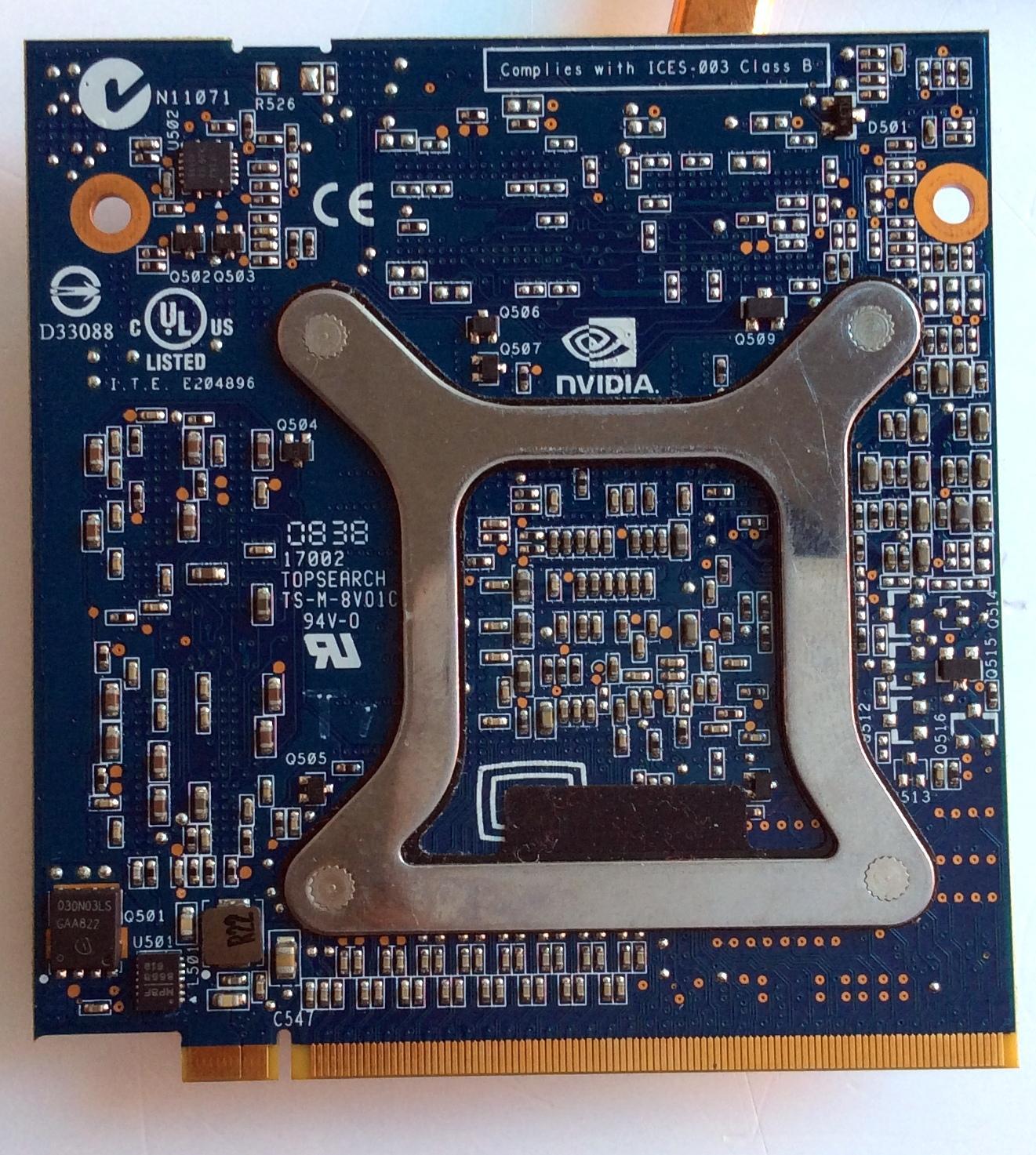 TARJETA DE GRAFICOS / HP 489548-001 / TS-M-8V01C / 17002 / P616 / REV: M03 / MODELO IQ506 - Imagen 2