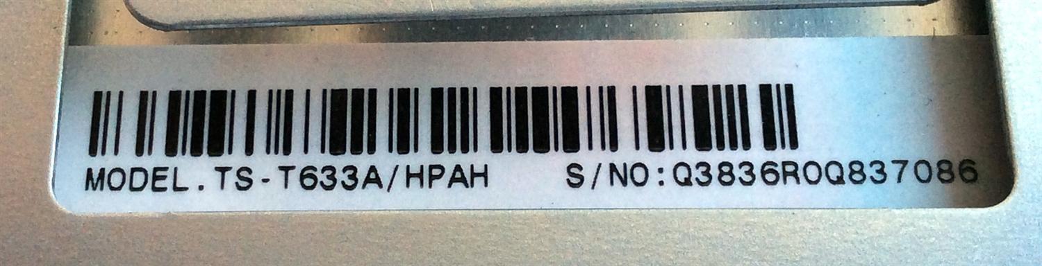 REPRODUCTOR DE DVD / HP TS-T633A / TS-T633A/HPAH / Q3836R0Q837086 / 8810I208112L / MODELO IQ506 - Imagen 2