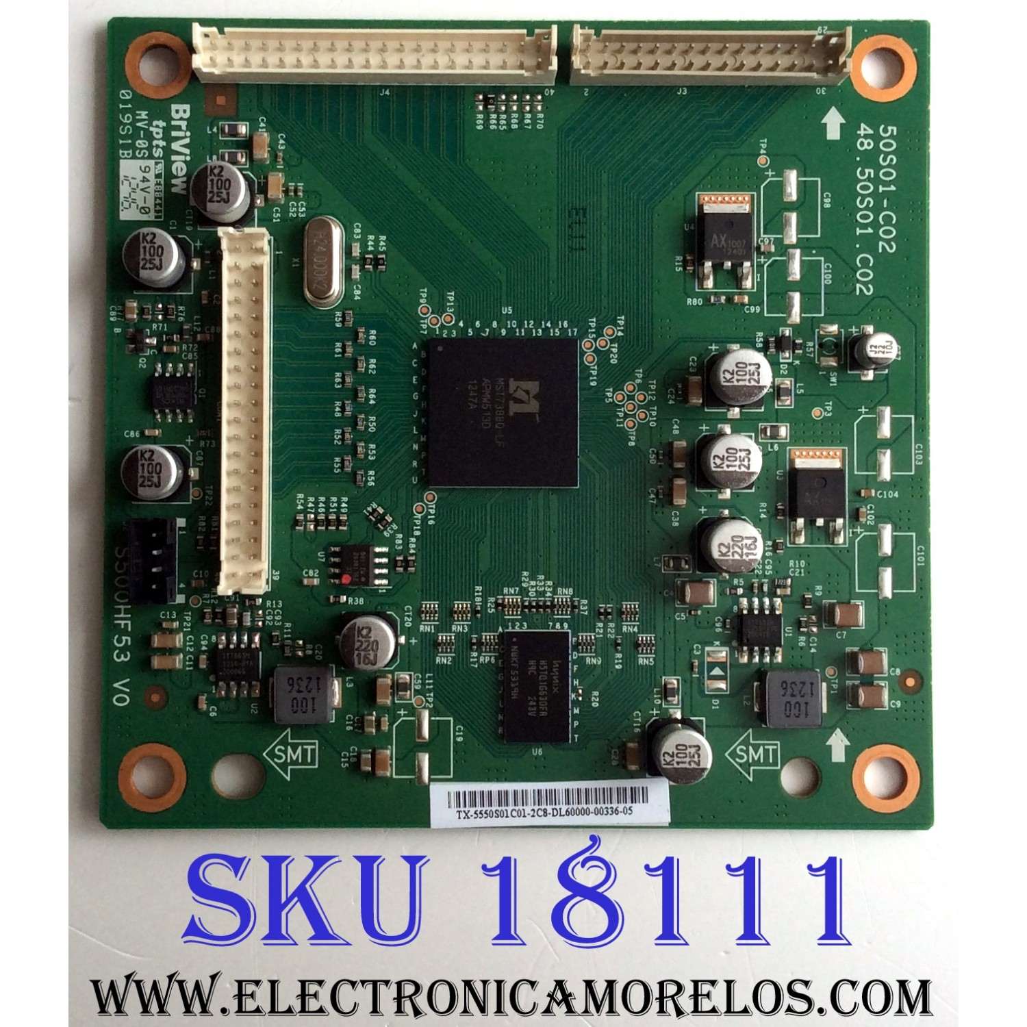 TARJETA INTERFACE 55.50S01.C01 / 5550S01C01 / 50S01-C02 / 48.50S01.C02 / PANEL 96.64S03.001 / MODELO NS-65D260A13