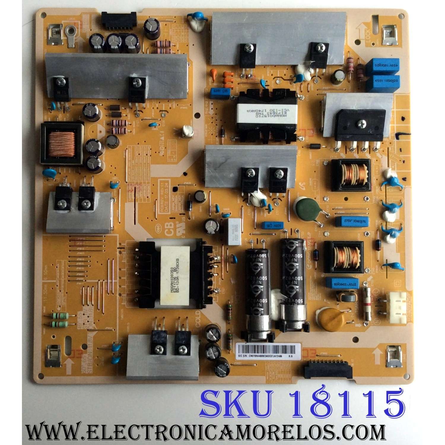 FUENTE DE PODER / SAMSUNG BN44-00923A / L55F6N_MDY / BN4400923A / PANEL CY-KM055FGLV1H / MODELOS UN55LS003 / UN55LS003AFXZA AA01