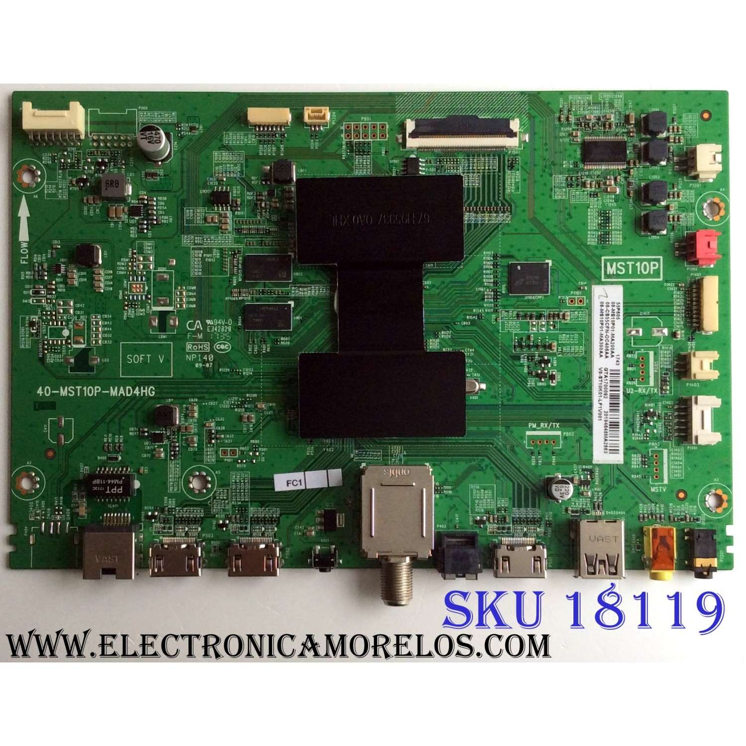 MAIN / TCL 08-CS55CFN-OC406AA / 40-MST10P-MAD4HG / MST10P / E3422828 / 08-CS55CFN-0C406AA / 08-MS10P01-MA200AA / 08-MS1P01-MA300AA / V8-ST10K01-LF1V001 / DISPLAY ST5461D04-3 VER.2.1 / MODELO 55P605