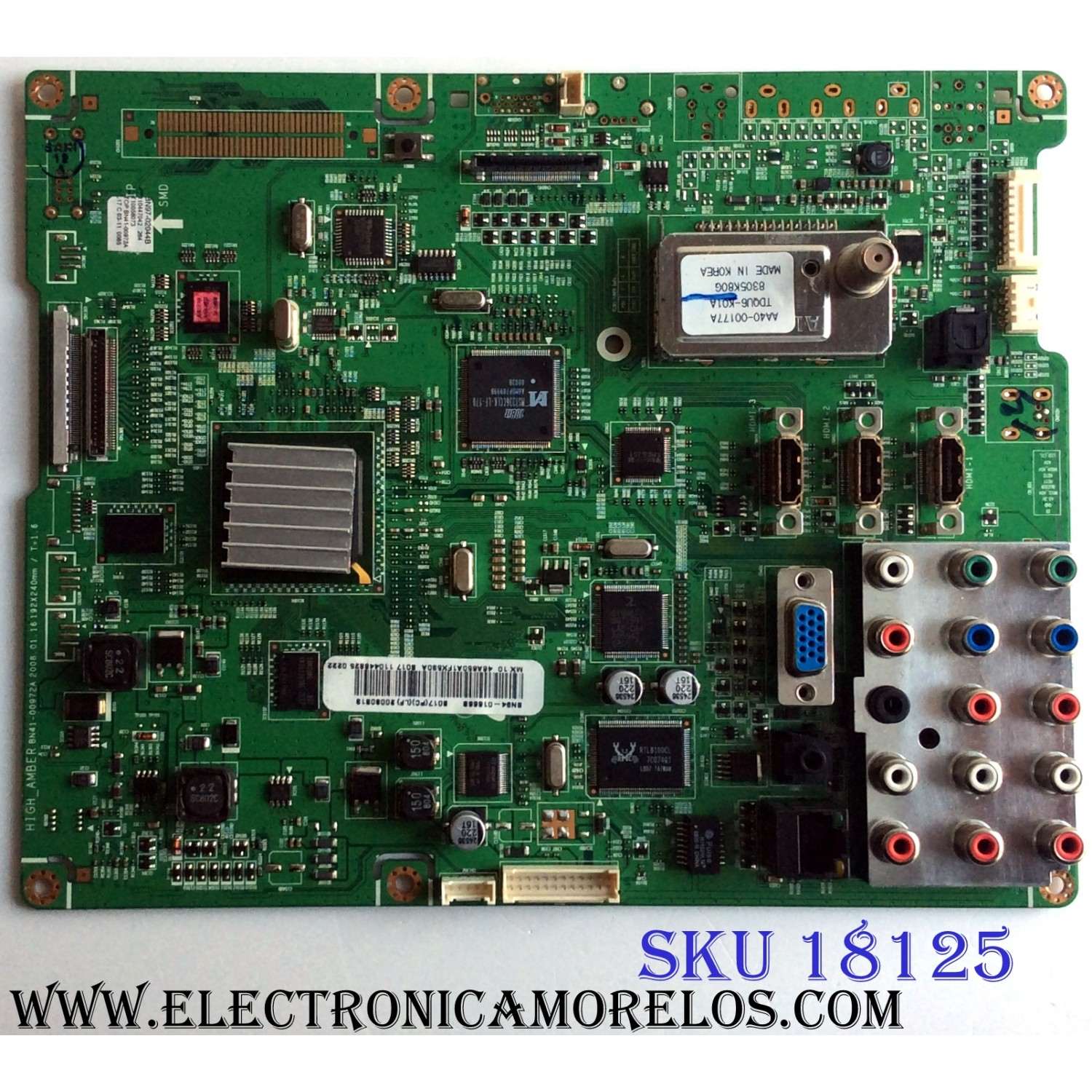 MAIN / SAMSUNG BN94-01666B / BN41-00972A / BN97-02044B / PARTES SUSTITUTAS BN94-01666F / BN94-01666N / BN94-01666R / BN94-01666T / BN94-01666V / BN94-01666K / PANEL LTF460HE01 A01 / MODELOS LN46A650A1FXZA / LN46A650A1F / LN46A650A1FXZA1F