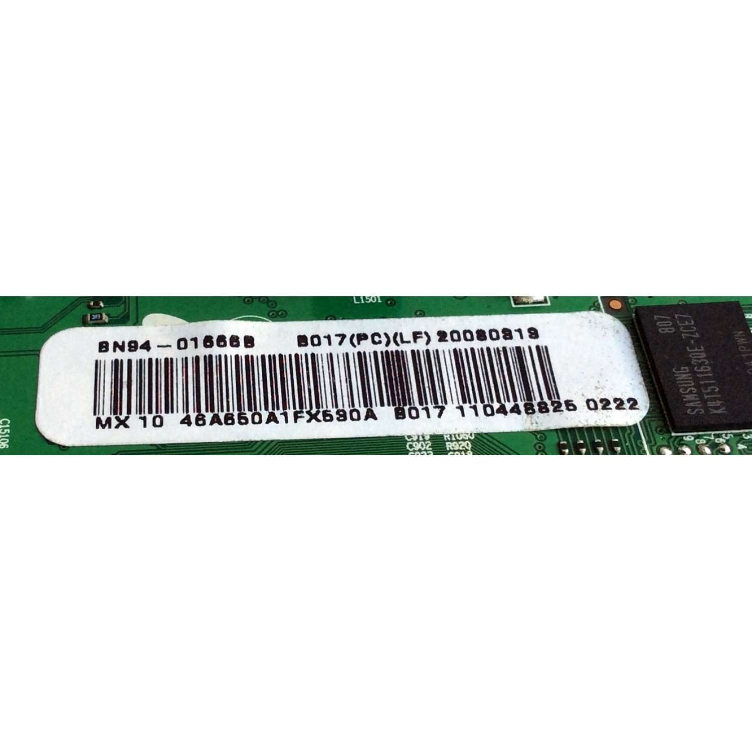MAIN / SAMSUNG BN94-01666B / BN41-00972A / BN97-02044B / PARTES SUSTITUTAS BN94-01666F / BN94-01666N / BN94-01666R / BN94-01666T / BN94-01666V / BN94-01666K / PANEL LTF460HE01 A01 / MODELOS LN46A650A1FXZA / LN46A650A1F / LN46A650A1FXZA1F - Imagen 2