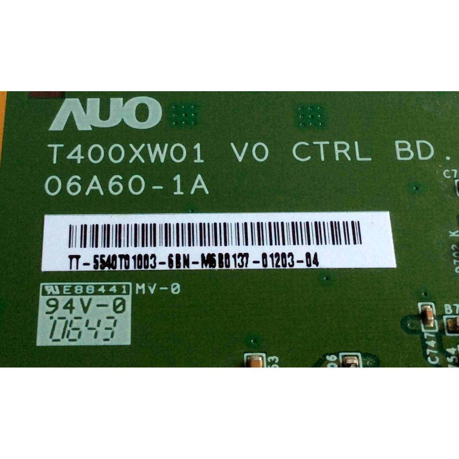 T-CON / SAMSUNG 55.40T01.003 / T400XW01 V0 CTRL BD / 5540T01003 / 06A60-1A / PANEL T400XW01 V.0 / MODELOS LNS4051DX/XAA / LNS4041DX/XAA / TLX-04011C - Imagen 2