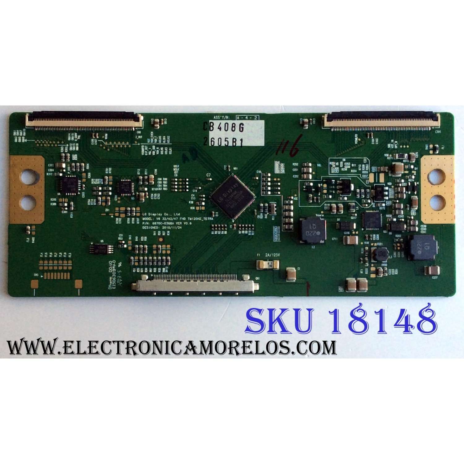 T-CON / LG 6871L-2605B / 6870C-0368A / 2605B / PANEL LC470EUE (SD)(V1) / MODELOS 47LV355B-UA.AUSYLJR / 47LV355B-UA