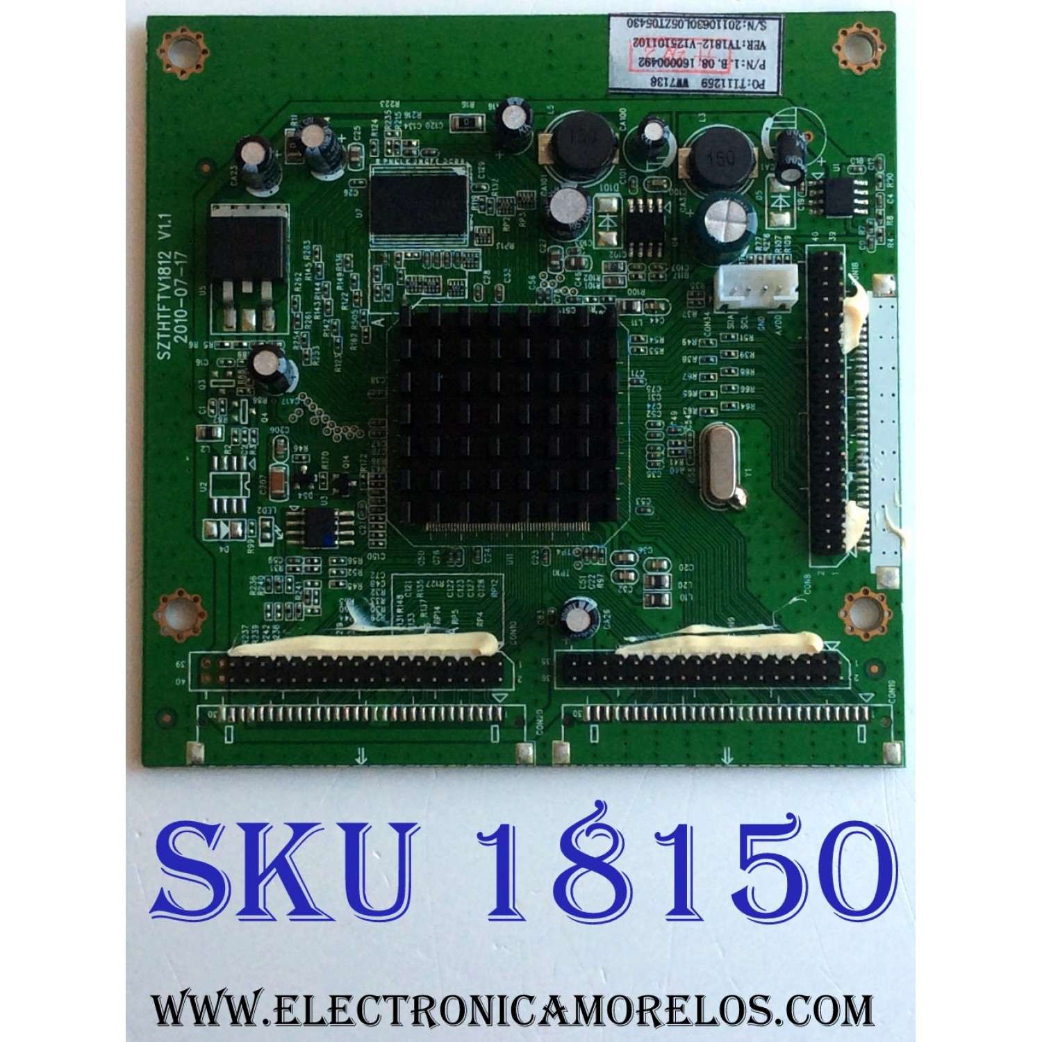 TARJETA INTERFACE / WESTINGHOUSE TI11259 / SZTHTFTV1812 / E216098 / PARTES SUSTITUTAS TI10136 / TI10143-10 / TI10143-9 / TI12010 / TI11210 / TI10201-1/2 / TI10201-2 / TI11050 / TI11071 / TI11205 / PANEL LTA550HJ12 / MODELO LD-5580Z